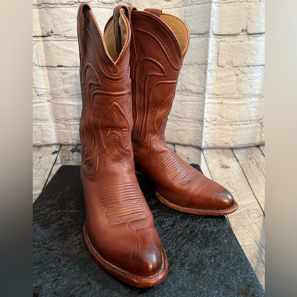 Tecovas Women's Jamie Cowboy Boots in Brown Leather. Size 7 BR